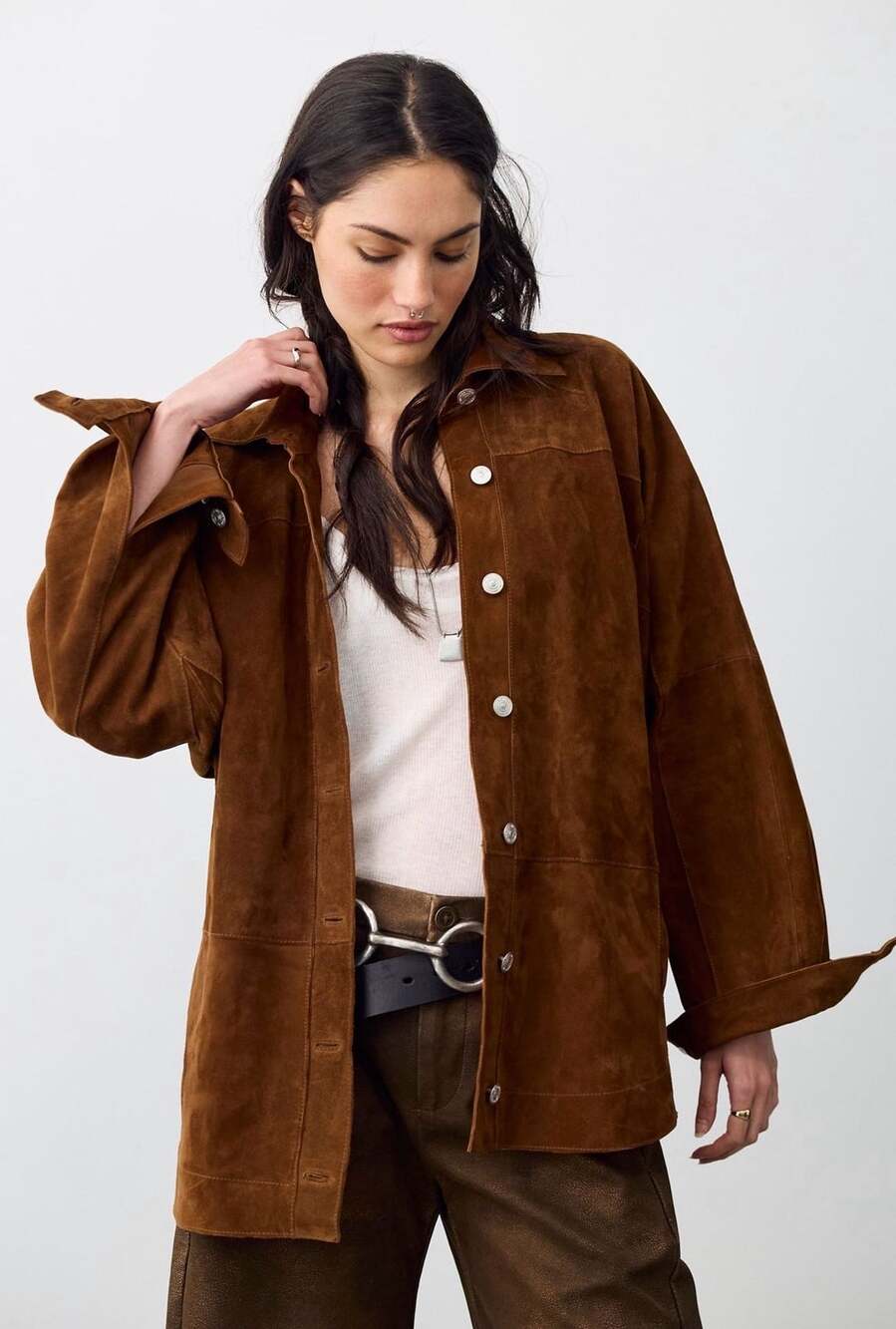 We The Free Starry Eyes Suede Jacket Size Xsmall NWT